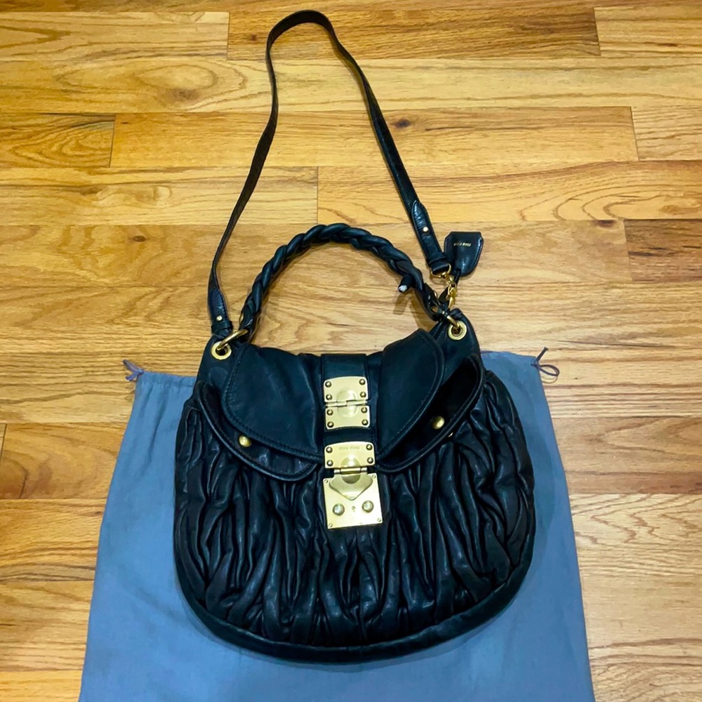 miu miu matelassé crossbody bag